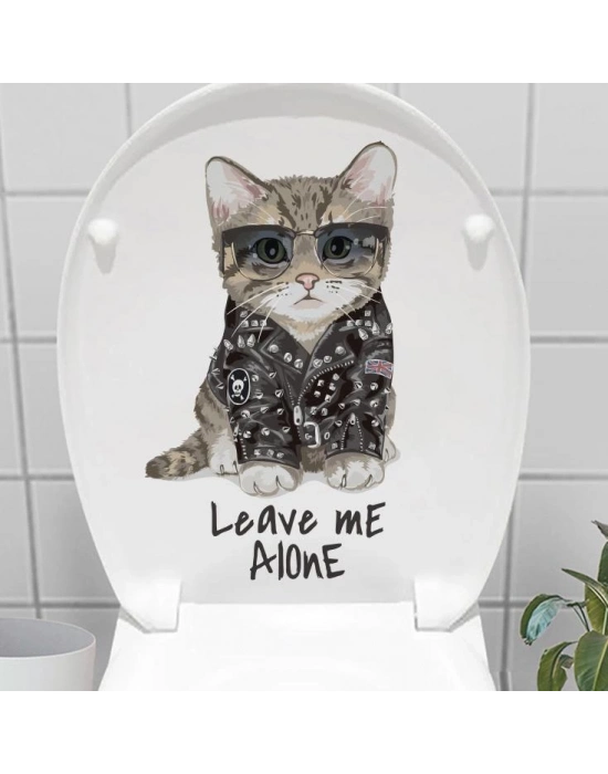 Decohandy Klozet Etiketi Leave Me Alone