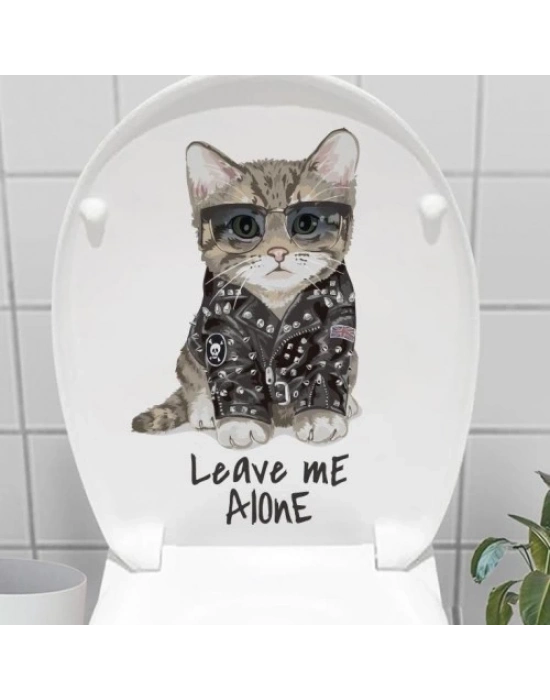 Decohandy Klozet Etiketi Leave Me Alone