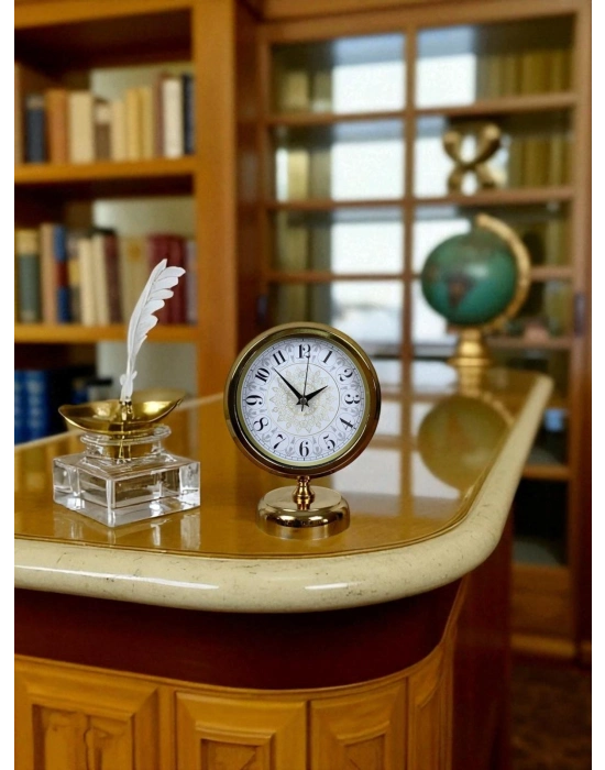 ® Decora Gold 25 x 20 Cm Metal Masa Saati