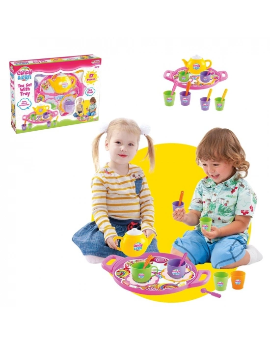® Dede Oyuncak Tepsili Çay Seti Oyuncak