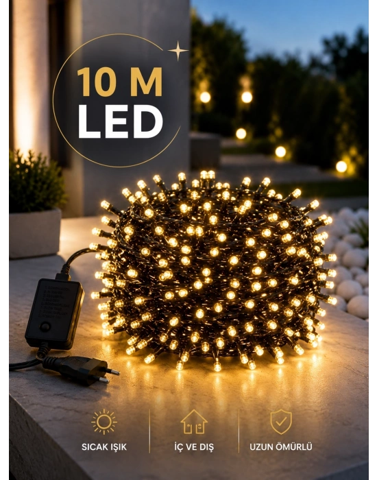 Dekoratif Aydınlatma Ampüllü 10 Metre Gün Işığı Şerit Led