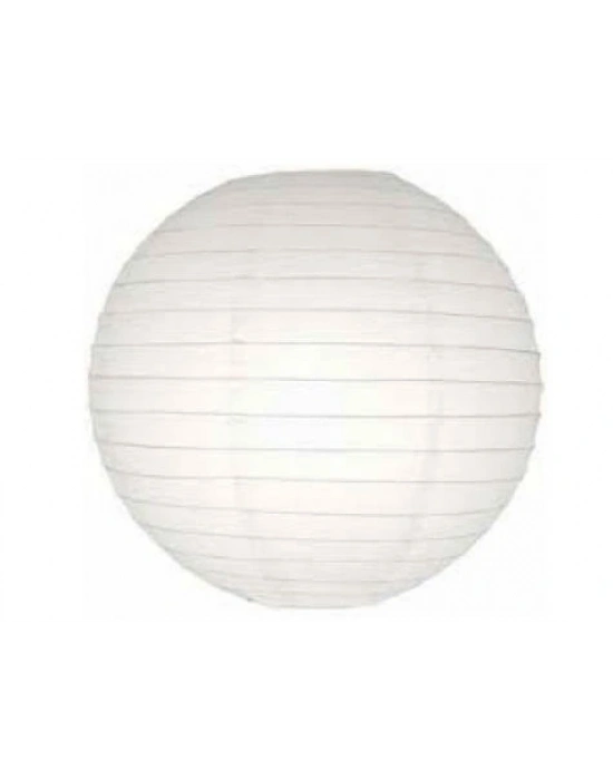 Dekoratif Çin Feneri – Kağıt Lamba - Beyaz - Dev Boy