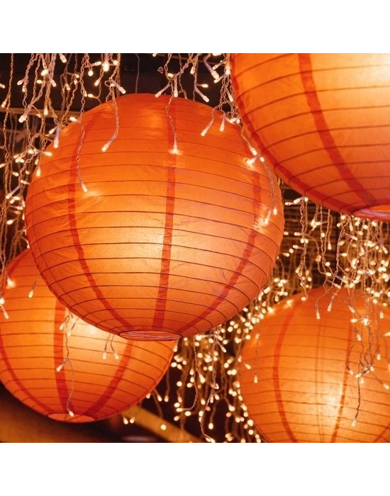 Dekoratif Çin Feneri – Kağıt Lamba - Turuncu