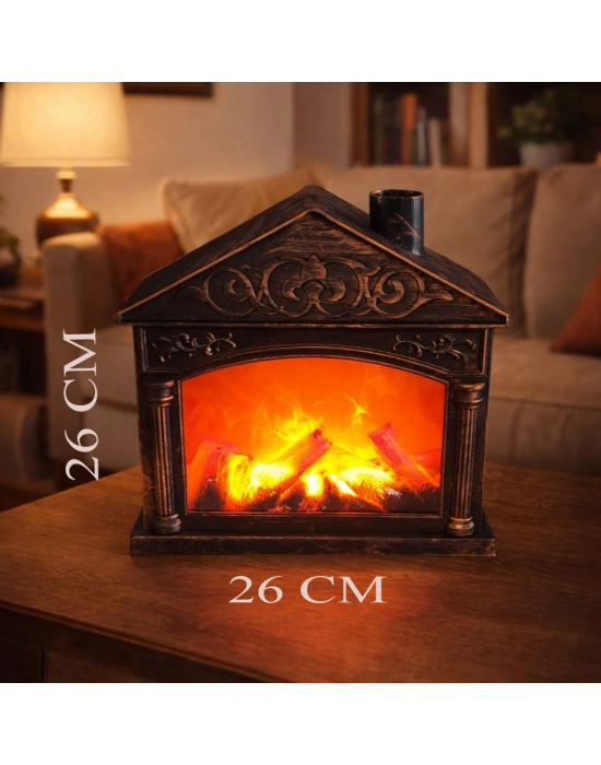 Dekoratif Ev Tasarımlı LED Şömine Işık