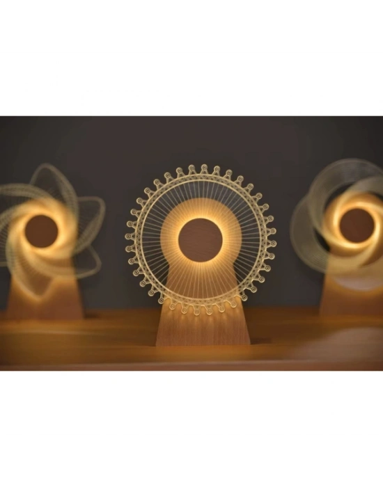 Dekoratif Işıklı Yel Değirmeni