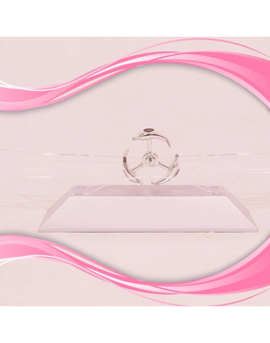 ®  Dekoratif Masa Üstü Obje Manyetik Kinetik Orbital Dönen Yunuslar