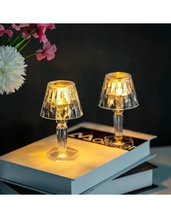 Dekoratif Pilli LED Masa Lambası 12Li