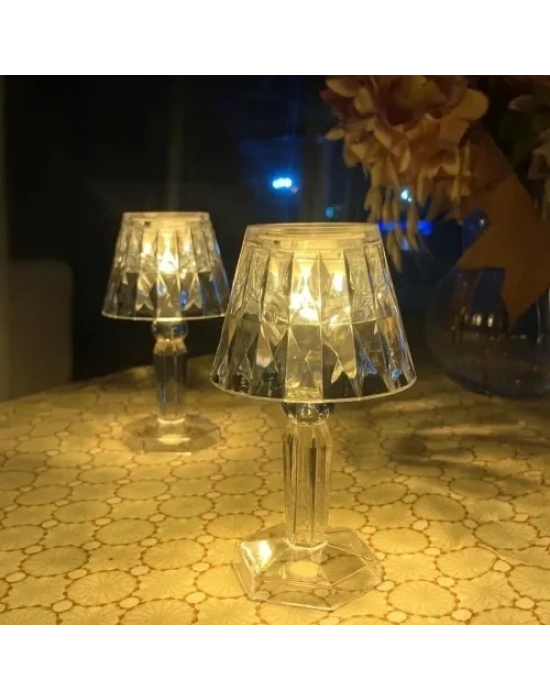 Dekoratif Pilli LED Masa Lambası 12Li