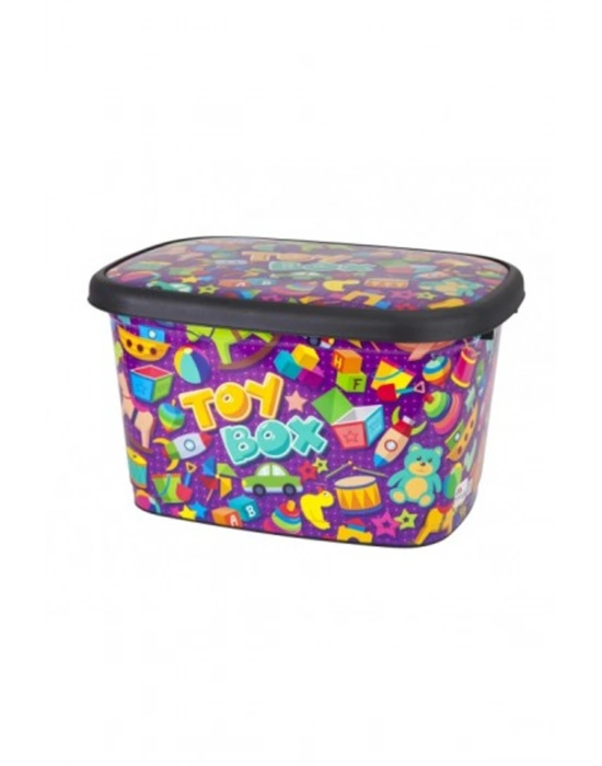 Dekorlu Oyuncak Kutusu Büyük 25 Lt. Royaleks-M11295
