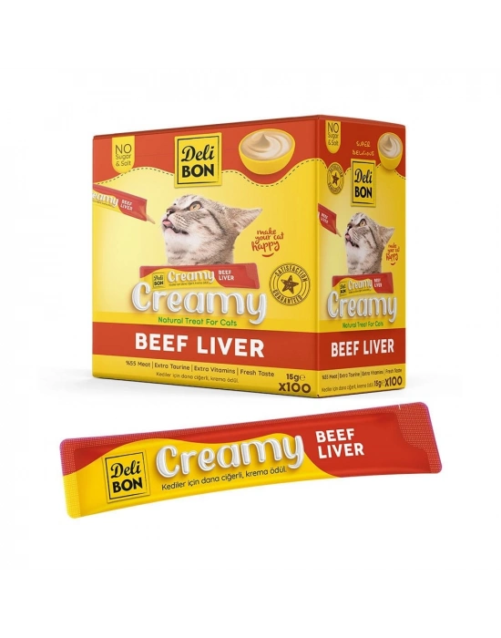 Delibon Krema Kedi Ödül Maması 15g 1 Adet Dana Ciğerli