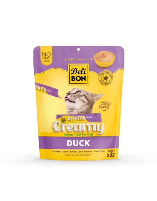 Delibon Krema Kedi Ödül Maması 15g 32 Adet Ördekli