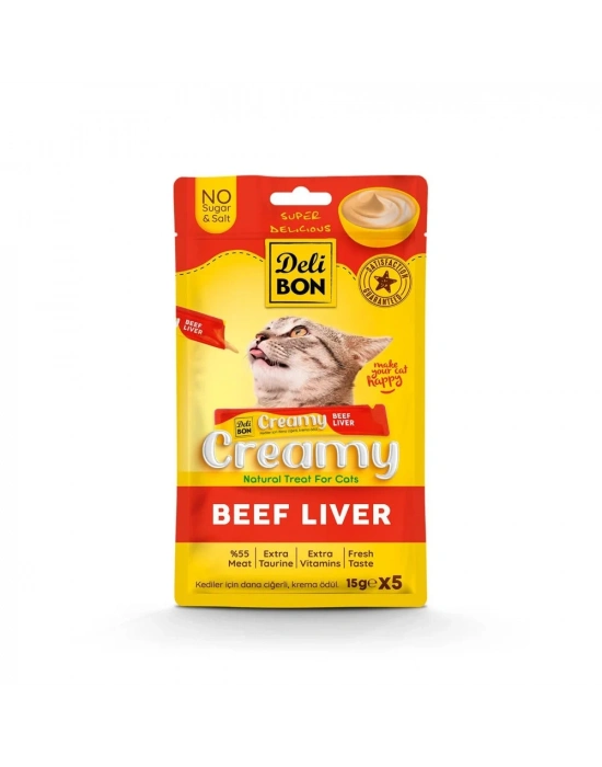 Delibon Krema Kedi Ödül Maması 15g 5 Adet Dana Ciğerli