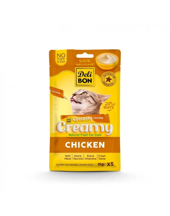 Delibon Krema Kedi Ödül Maması 15g 5 Adet Tavuklu