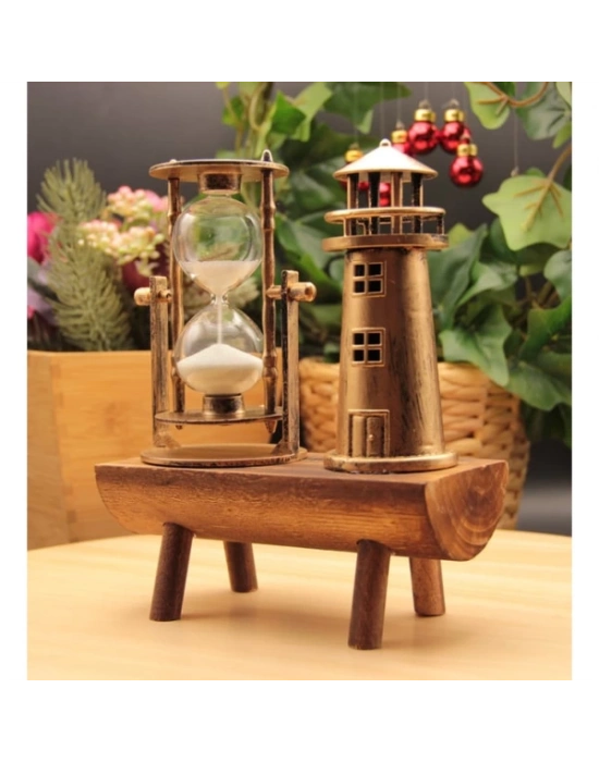 Deniz Feneri Biblolu Kum Saati