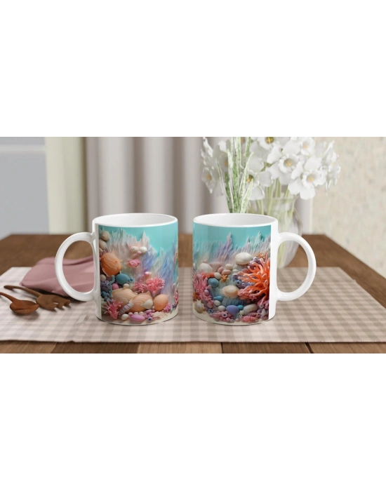 Deniz Kabuğu Bahçesi Kupa Bardak