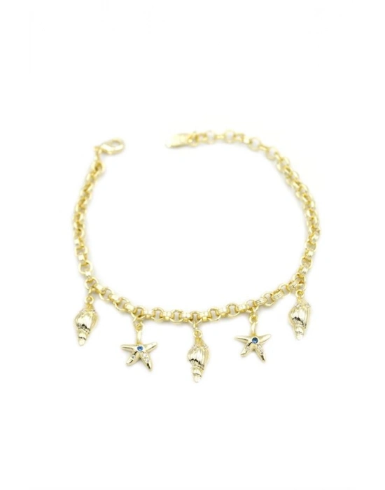 Deniz Kabuğu Charm Bileklik - Altın