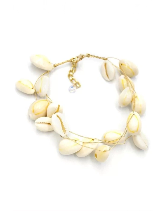 Deniz Kabuğu Halhal - Beyaz