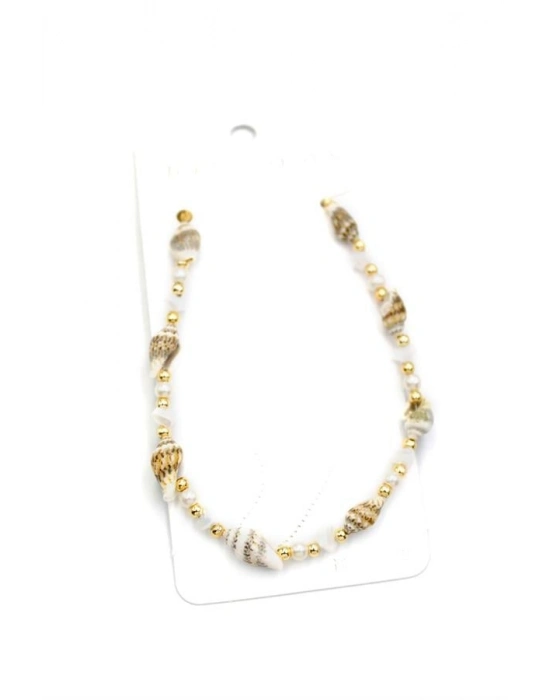 Deniz Kabuğu Halhal - Beyaz