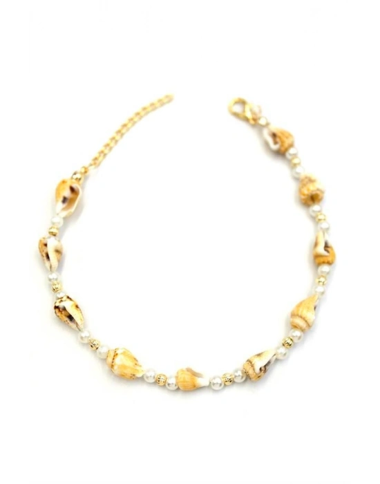 Deniz Kabuğu Halhal - Sarı