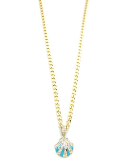 Deniz Kabuğu Kolye - Altın