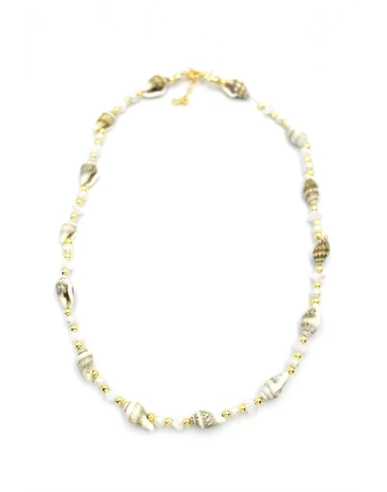 Deniz Kabuğu Kolye - Beyaz