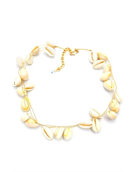 Deniz Kabuğu Kolye - Beyaz