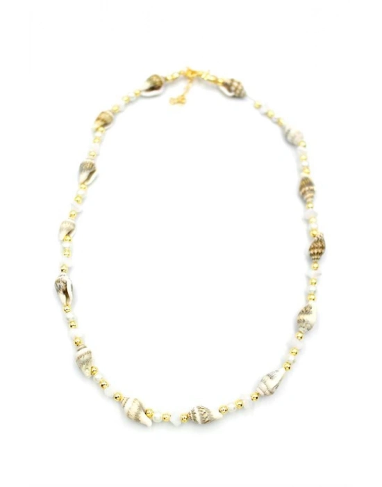 Deniz Kabuğu Kolye - Beyaz