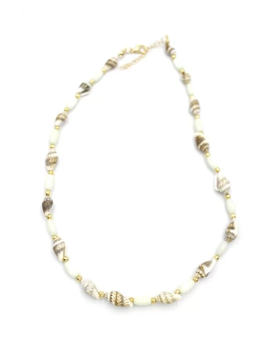 Deniz Kabuğu Kolye - Beyaz