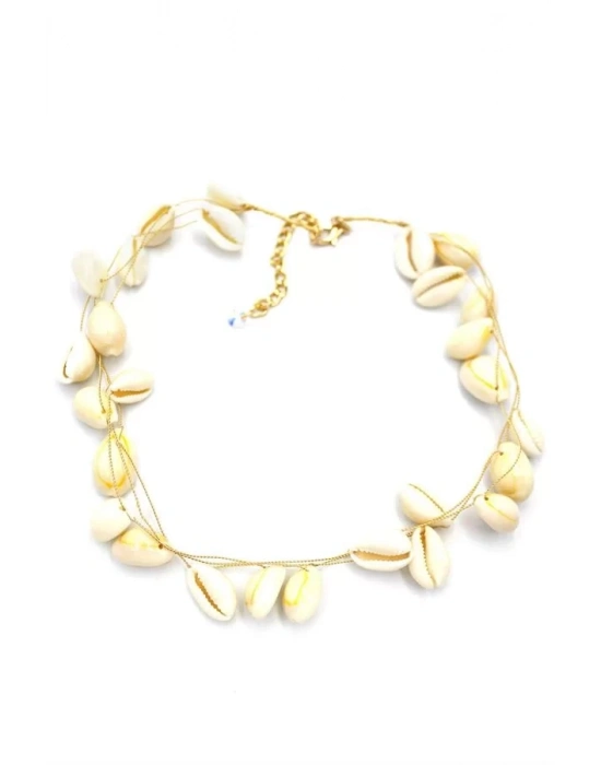 Deniz Kabuğu Kolye - Beyaz