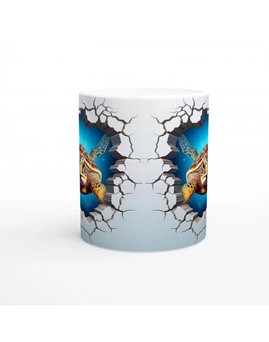 Deniz Kaplumbağası Baskılı Kupa Bardak