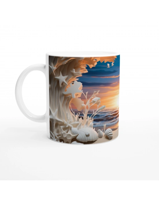 Deniz Mağarasından Gün Doğumu Kupa Bardak