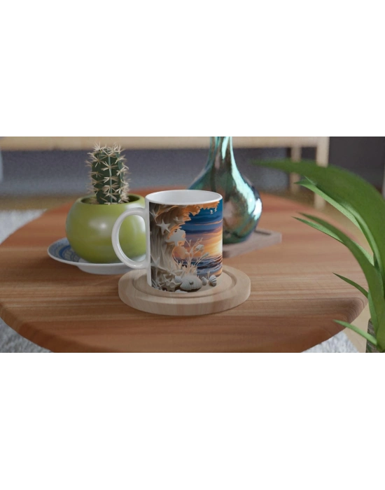 Deniz Mağarasından Gün Doğumu Kupa Bardak