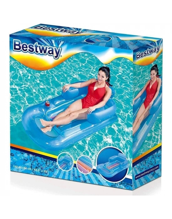 Deniz Yatağı Sultan Lüks Yatak 161x84 Cm Mavi Bestway - 43028