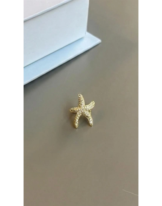 Deniz Yıldızı Kıkırdak Küpe - Altın