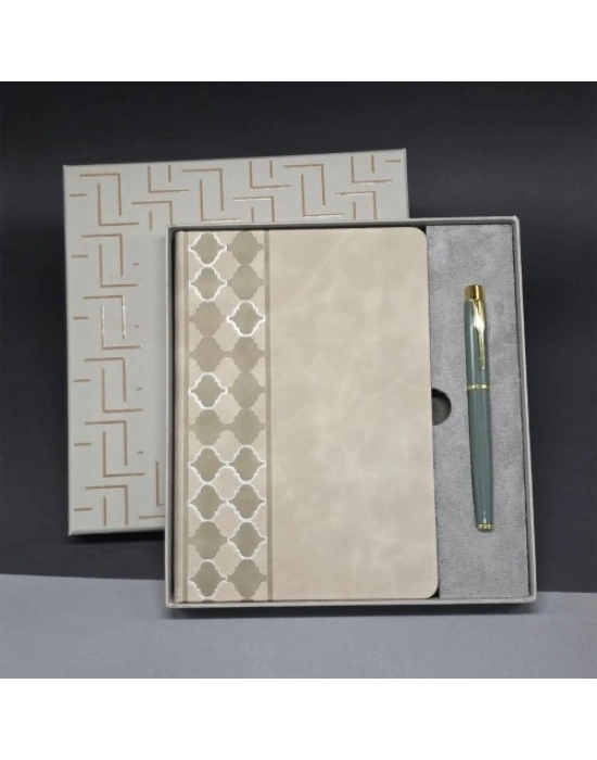 Deri Defter Ve Kalem Set