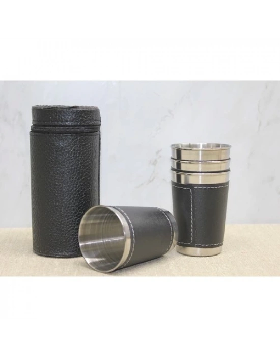 Derili Kılıflı 4lü Shot Bardak