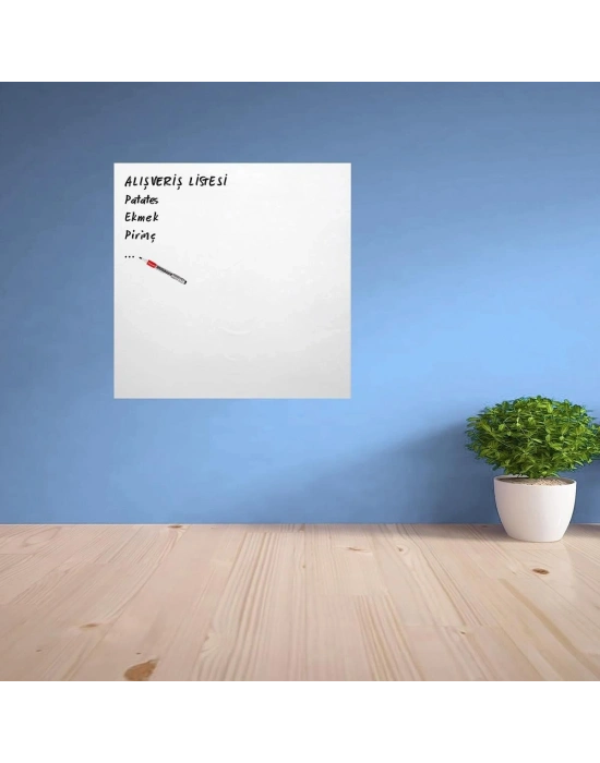 ®  Ders Çalışma Yazı Tahtası Manyetik Mıknatıslı Duvar Stickerı