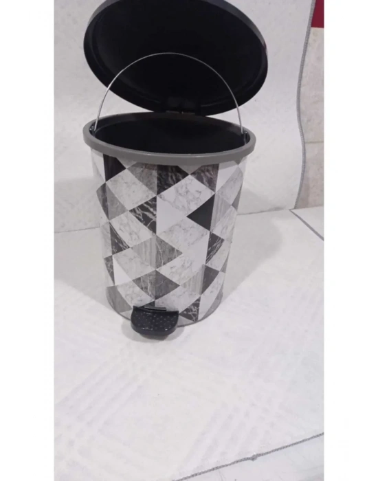 Desenli Pedallı Çöp Kovası No:3 Royaleks-MRD153