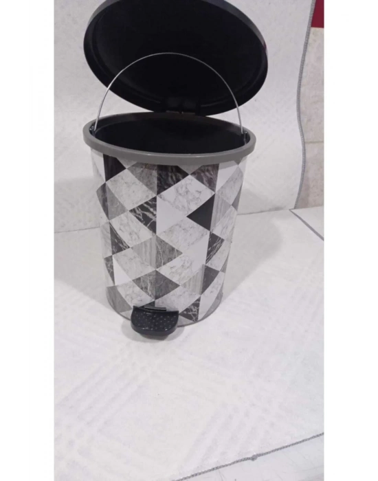 Desenli Pedallı Çöp Kovası No:3 Royaleks-MRD153