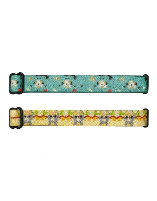 Desenli Zilli Kedi Tasması