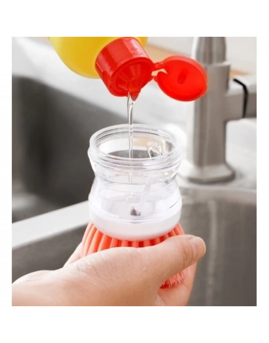 Deterjan Hazneli Bulaşık Yıkama Fırçası