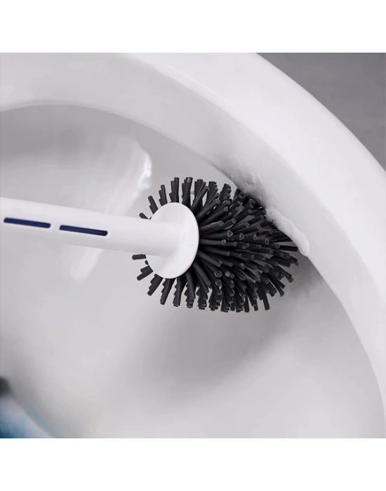 Deterjan Hazneli Silikon Tuvalet Fırçası