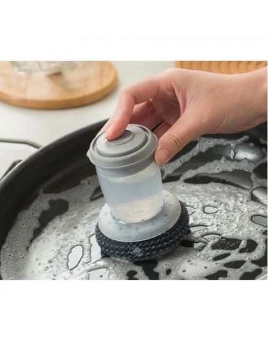 Deterjan Hazneli Telli Bulaşık Fırçası