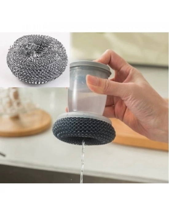 Deterjan Hazneli Telli Bulaşık Fırçası