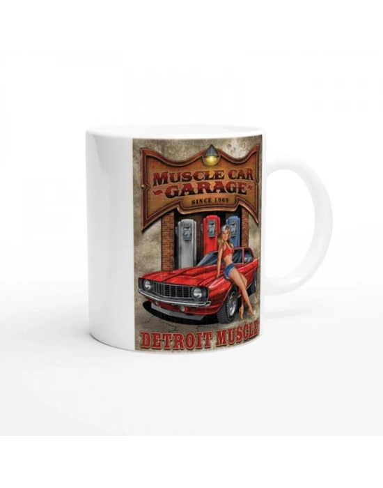 Detroit Muscle Garage Kupa Bardak