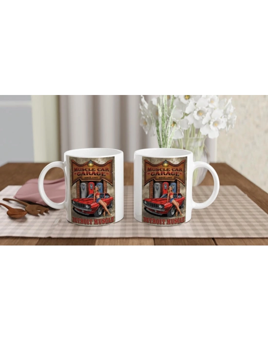 Detroit Muscle Garage Kupa Bardak