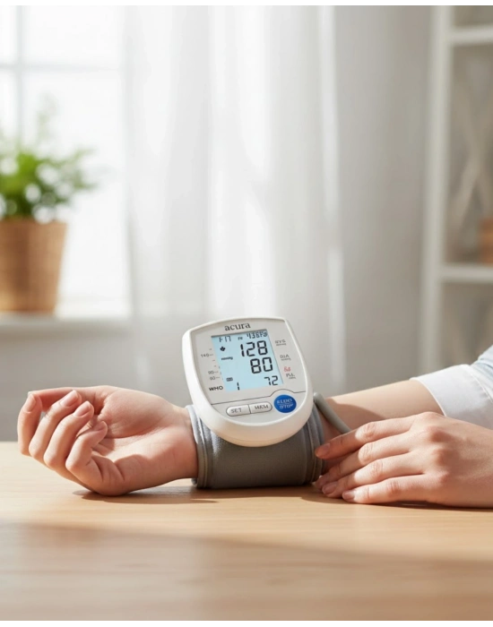 ® Dijital Bilek Tansiyon Aleti Çift Güç Kaynaklı HD Ekranlı