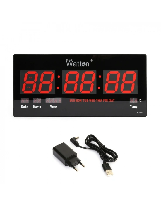 Dijital Duvar Ve Masa Saati Wt-109