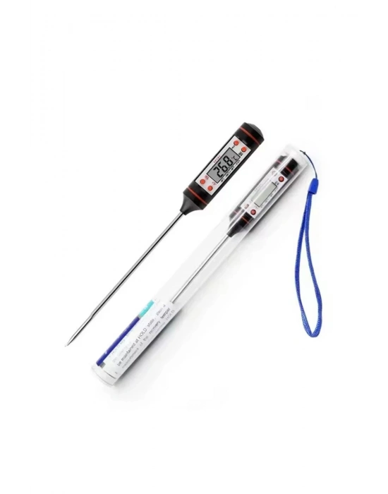 ® Dijital Gida Termometresi - Yogurt Süt Su Mama Et ve Yiyecek Sicaklik Yemek Isi Ölçer Paslanmaz