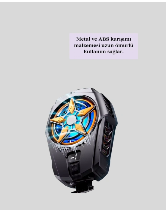 ® Dijital Göstergeli Evrensel Telefon Soğutma Fanı